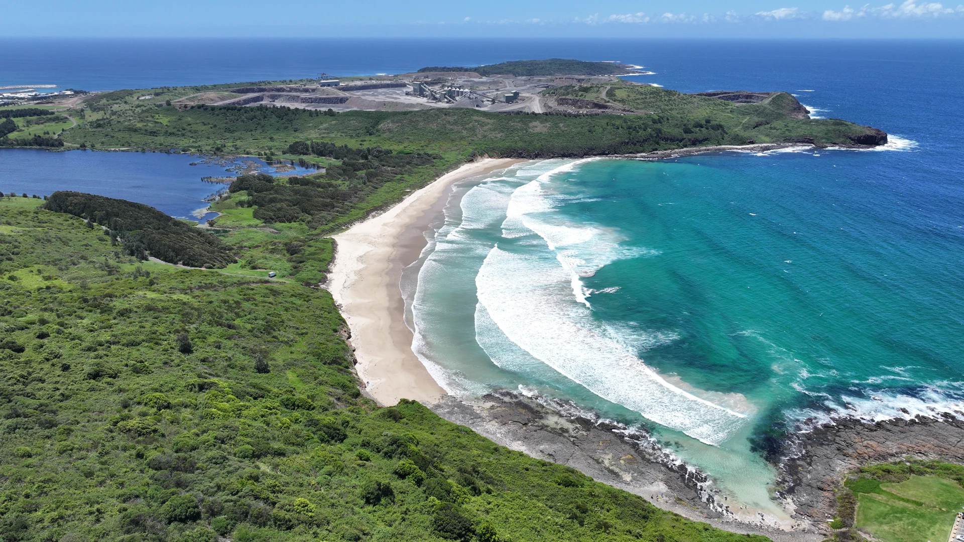 A sweeping coastline photographed by Narayan Mishra